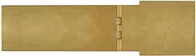 Early Colonial longrifle Patchbox Kit, brass,
7" overall length